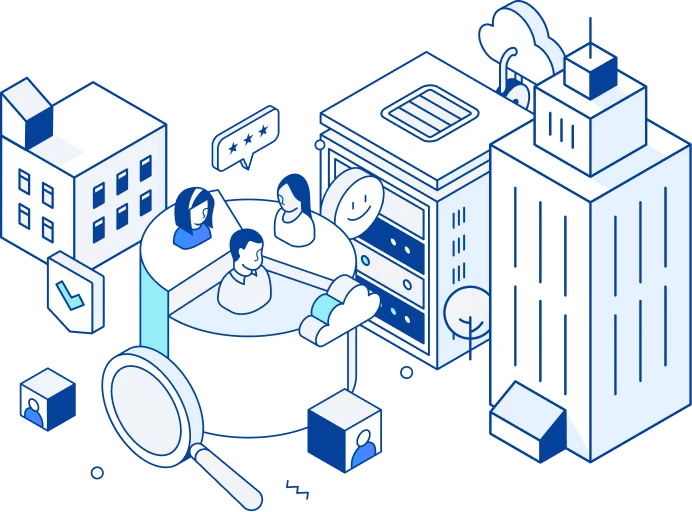 企業と学生をつなぐOfferBoxのイラスト