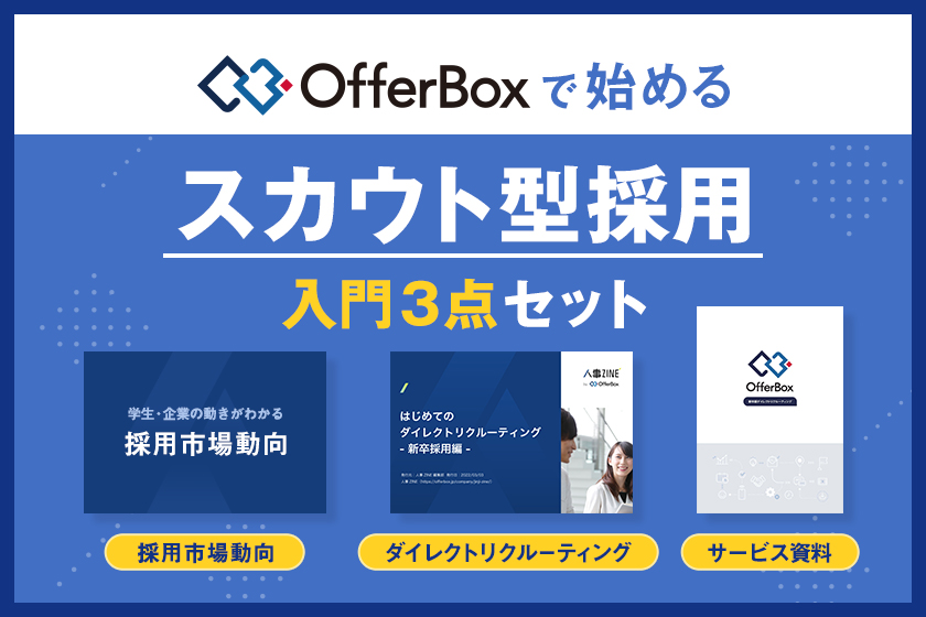 OfferBoxで始めるスカウト型採用入門３点セット