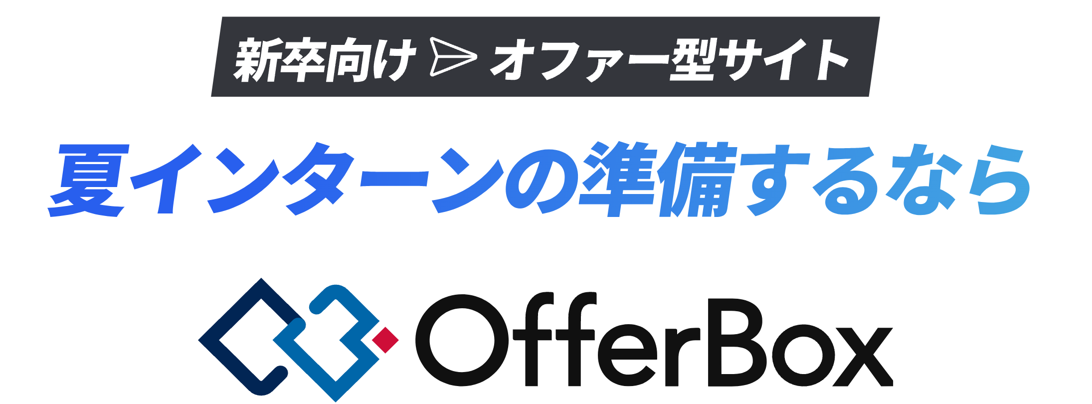 新卒向けオファー型サイト。夏インターンの準備するならOfferBox